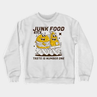 Junk food club, Taste is number one Crewneck Sweatshirt